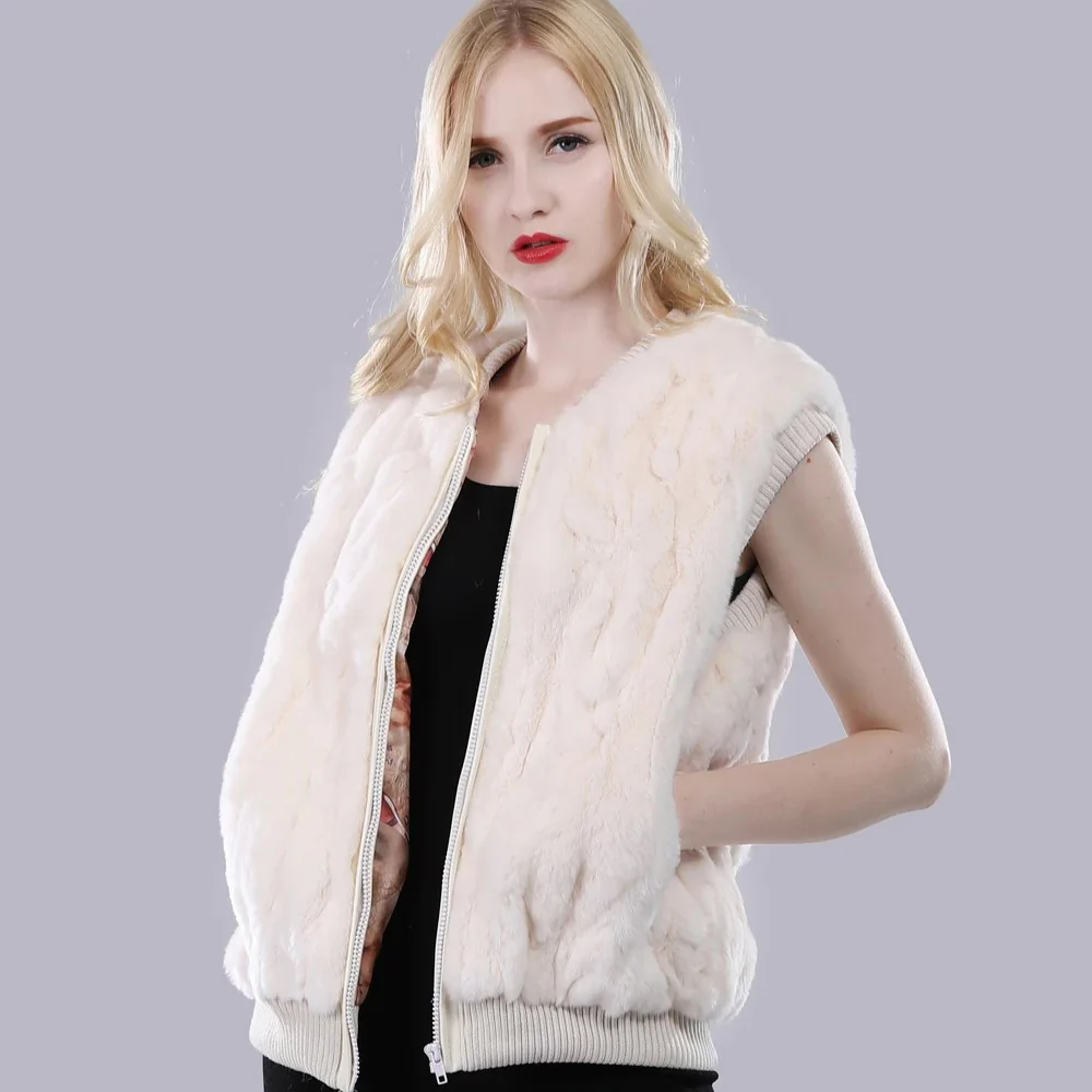 Gilet Sans Manches Fourrure Lapin – Image 6