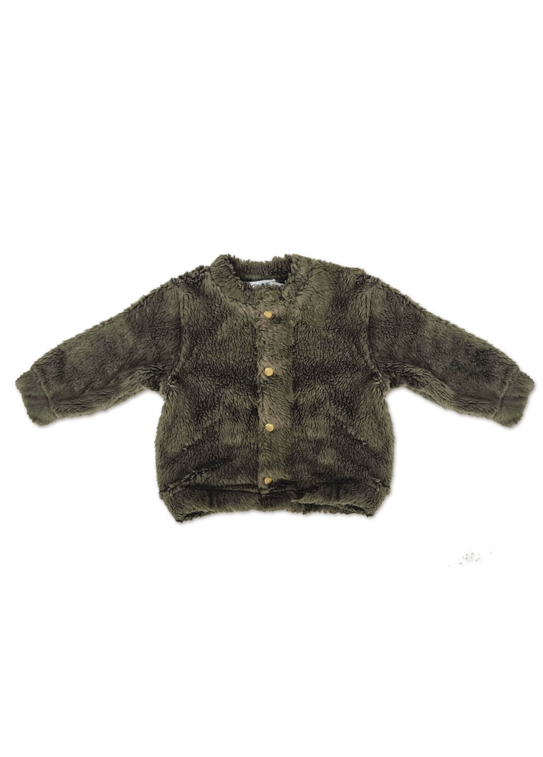 Veste bébé et enfant Teddy kaki – Image 2