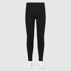 Leggings Uniqlo Heattech Extra Warm Coton Thermal Enfant Noir L9842150