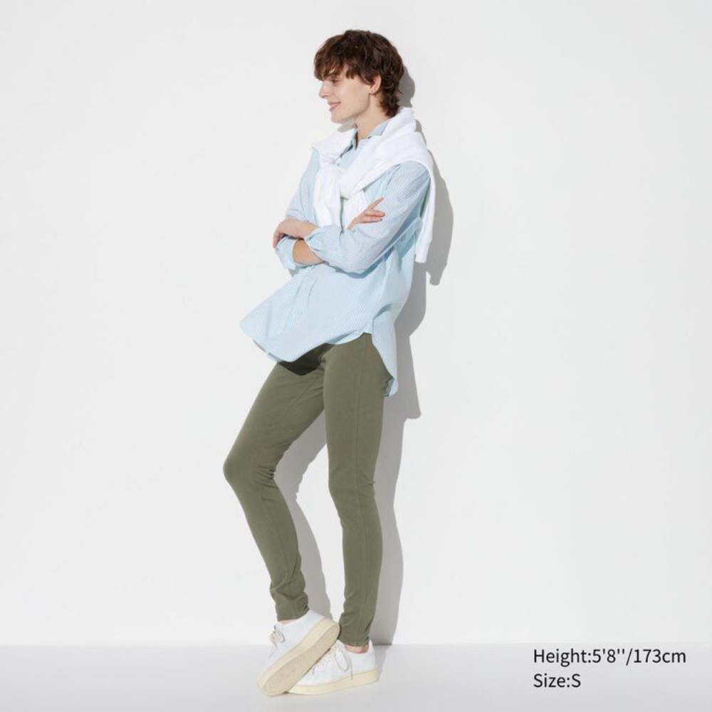 Leggings Uniqlo Ultra Stretch Long Femme Blanche L4695180 – Image 2