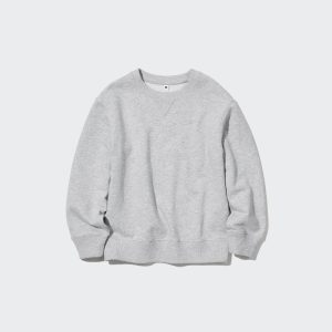 Sweatshirt Uniqlo Ultra Stretch Soft Enfant Grise O3186590