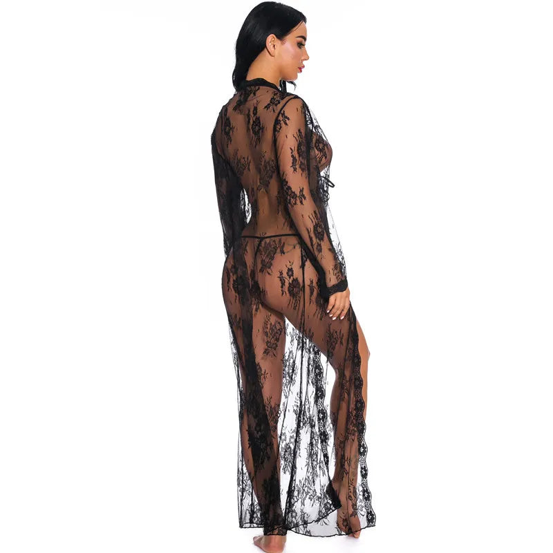 Nuisette sexy transparente en dentelle – Image 2