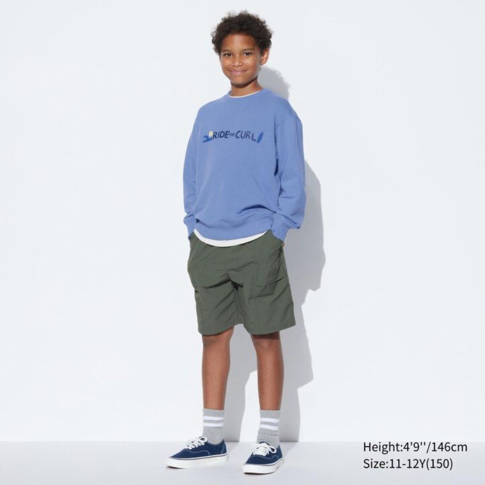 Sweatshirt Uniqlo Ultra Stretch Graphique Enfant Bleu M7205938 – Image 2