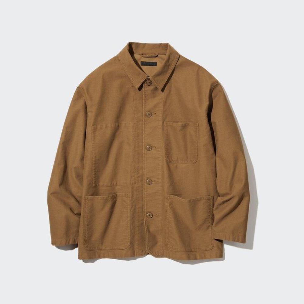 Vestes Uniqlo Utility Homme Marron R5207819 – Image 2