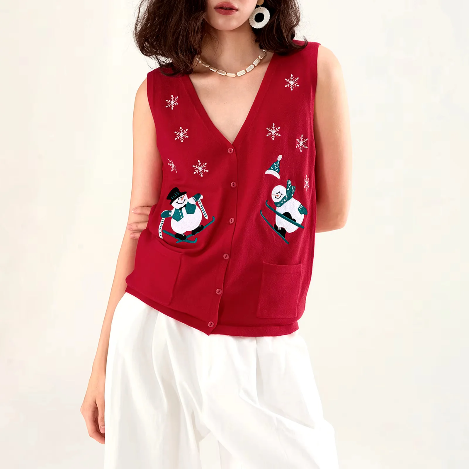 Pull de Noël Sans Manches – Image 2