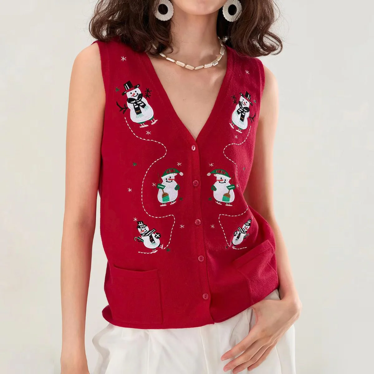 Pull de Noël Sans Manches – Image 3