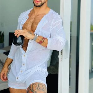 Pyjama sexy homme – Manches longues