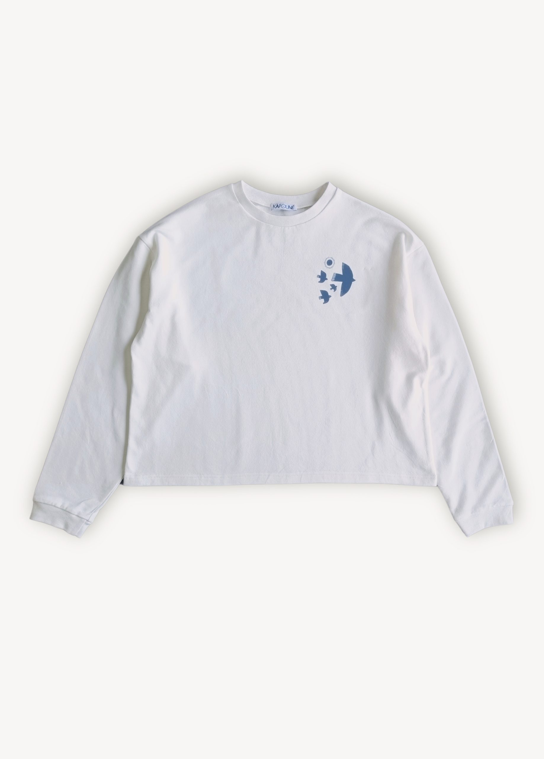 Sweat femme écru envol – Image 2
