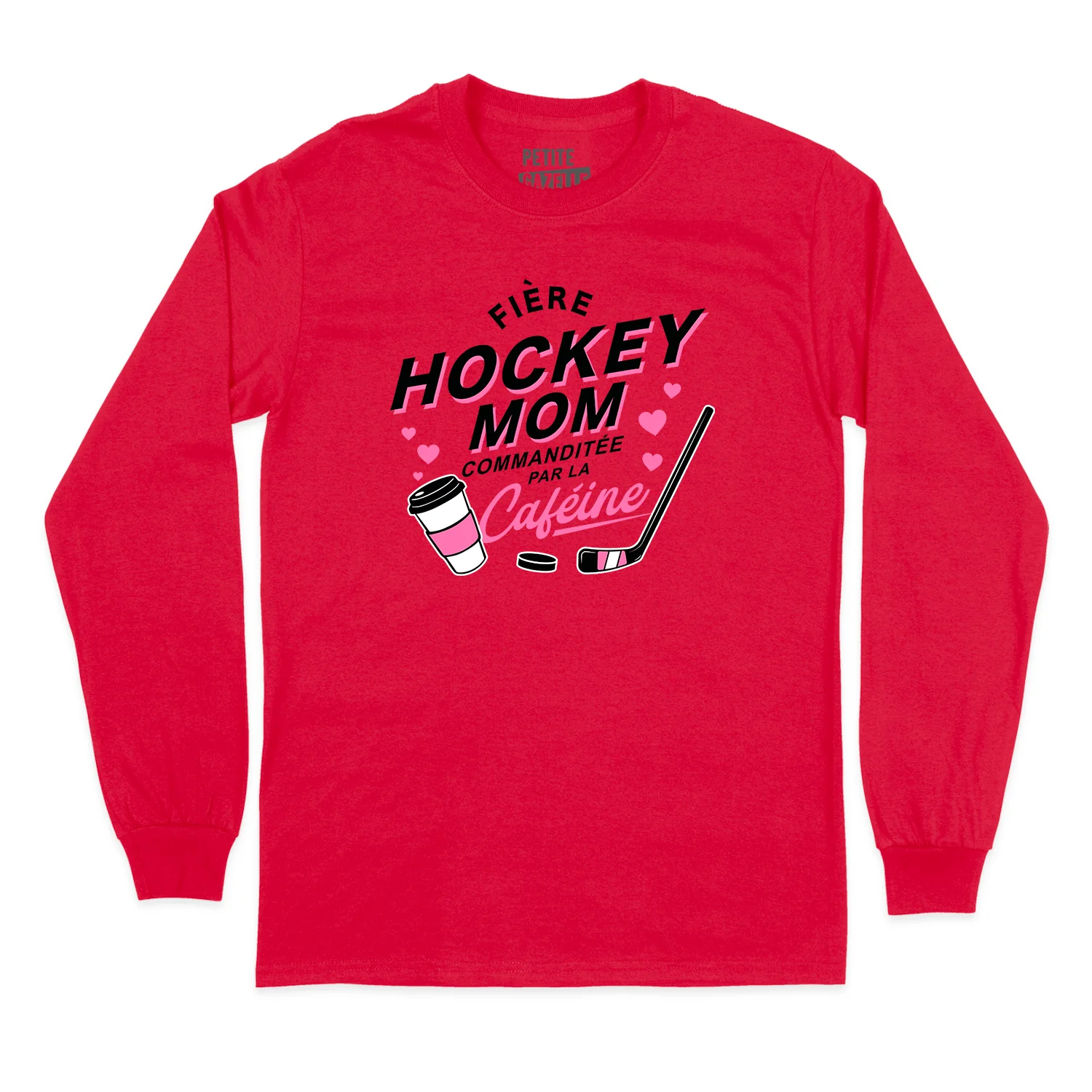 T-SHIRT À MANCHES LONGUES | Hockey Mom - Commanditée par la caféine – Image 7
