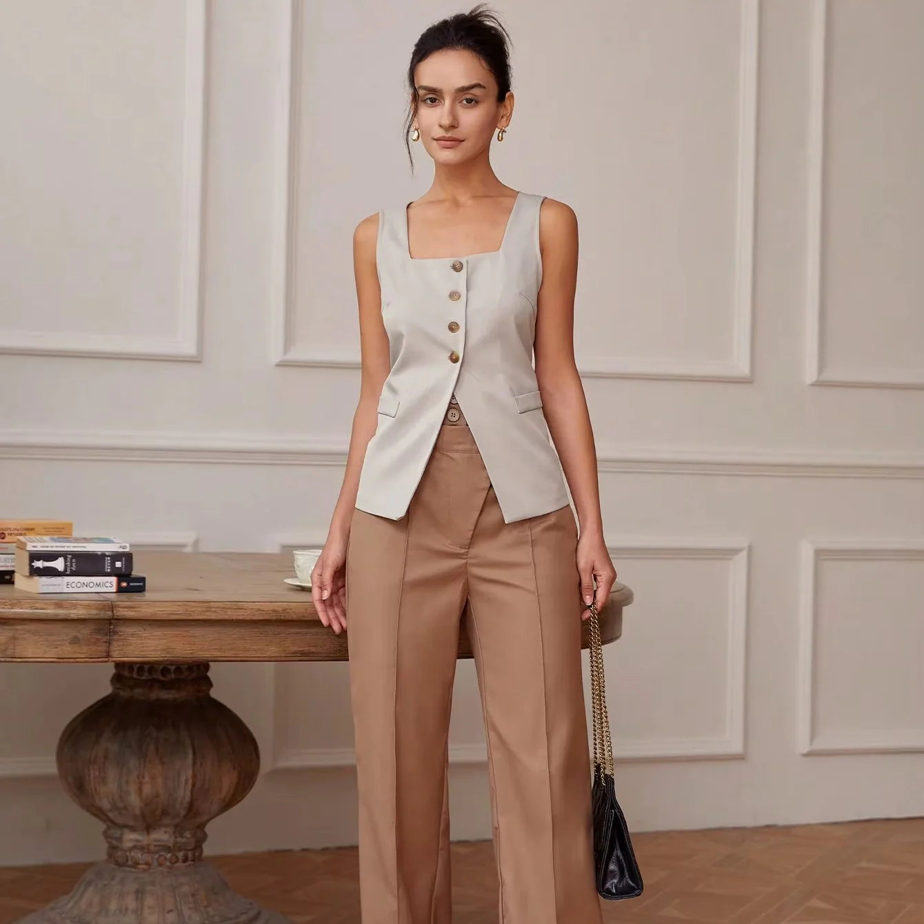 Gilet Col Carré – Image 2