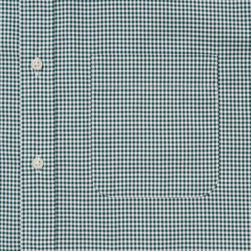 Chemises Uniqlo Extra Fine Coton Broadcloth Coupe Régulière Checked Button Down Collar Homme Marron W7823459 – Image 5