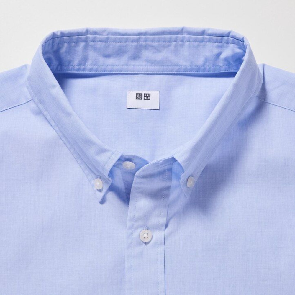 Chemises Uniqlo Extra Fine Coton Broadcloth Manches Longues Homme Blanche Z2381590 – Image 3