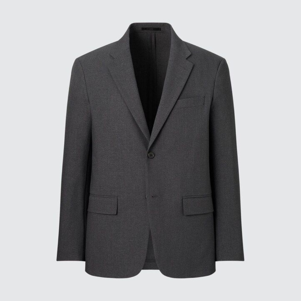 Costumes Uniqlo Airsense Ultra Light Laine Like Jacket Homme Grise Foncé J6052897 – Image 3